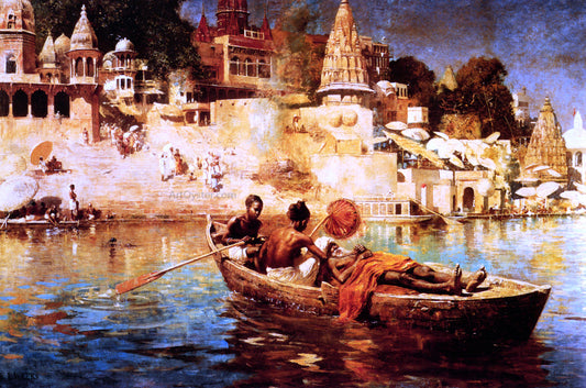  Edwin Lord Weeks The Last Voyage: A Souvenir of the Ganges - Canvas Print