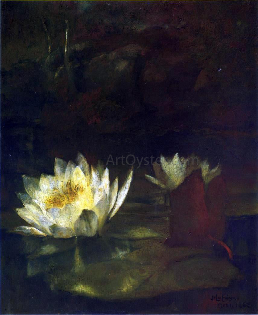  John La Farge The Last Water Lilies - Canvas Print