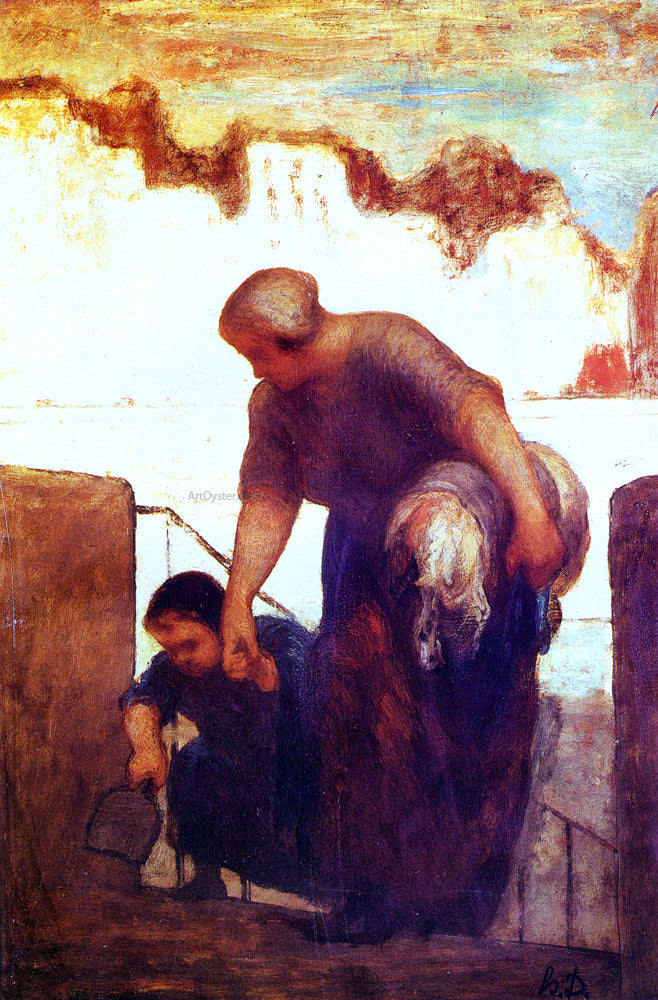  Honore Daumier The Laundress - Canvas Print