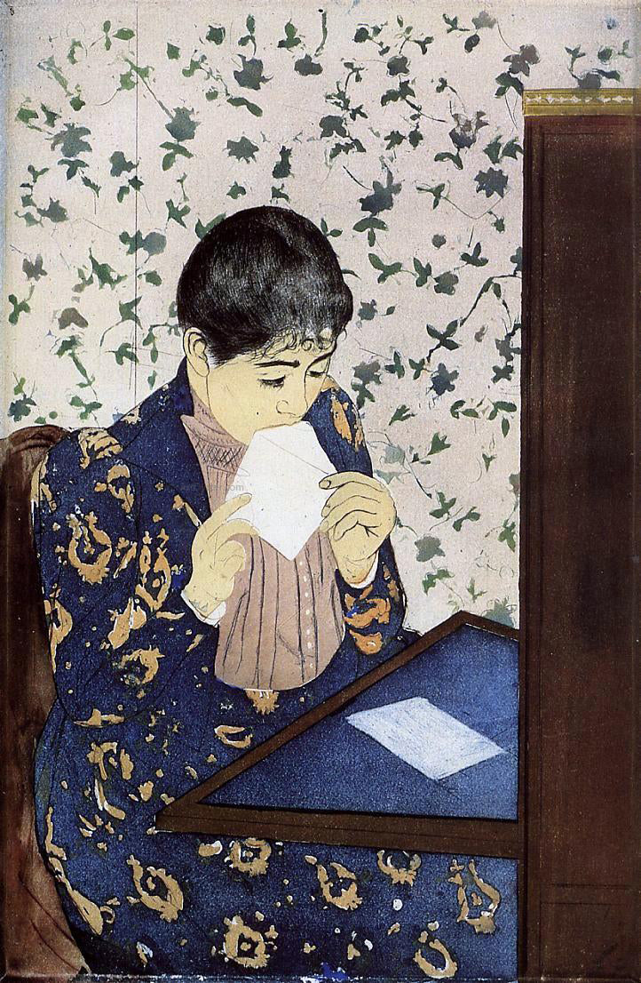  Mary Cassatt The Letter - Canvas Print