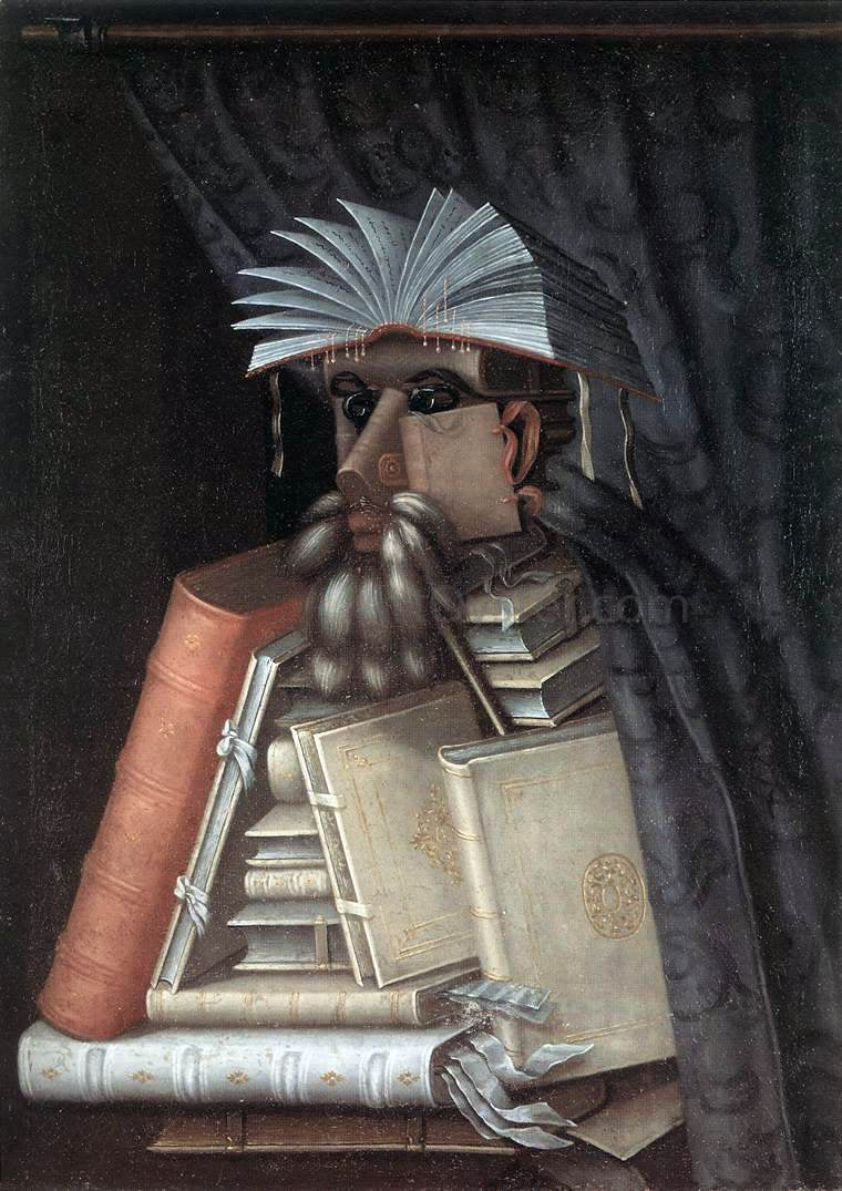  Giuseppe Arcimboldo The Librarian - Canvas Print