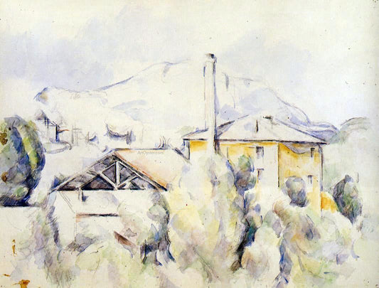 Paul Cezanne The Lime Kiln (also known as The Mill at the Pont des Trois Sautets) - Canvas Print
