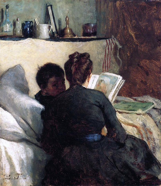  Eastman Johnson The Little Convalescent - Canvas Print