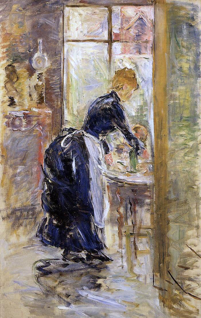  Berthe Morisot The Little Maid Servant - Canvas Print