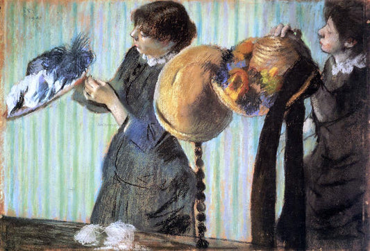  Edgar Degas The Little Milliners - Canvas Print