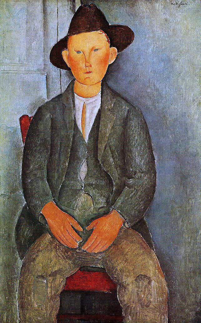  Amedeo Modigliani The Little Peasant - Canvas Print