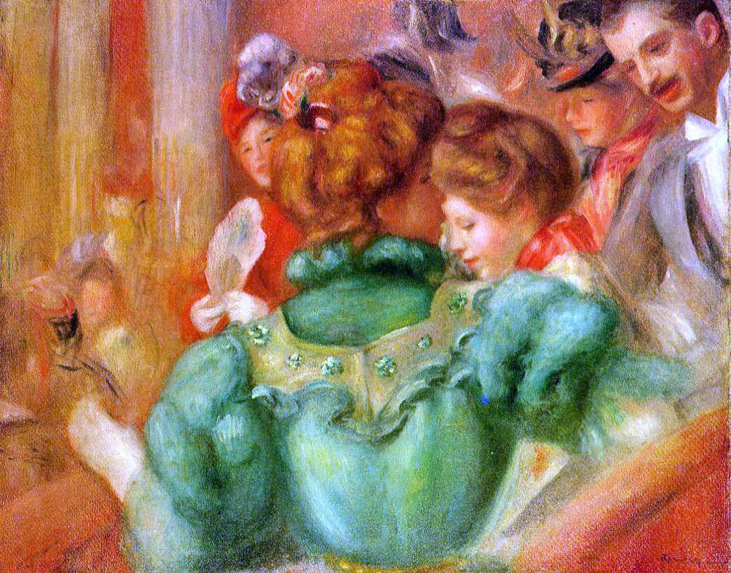  Pierre Auguste Renoir The Loge - Canvas Print