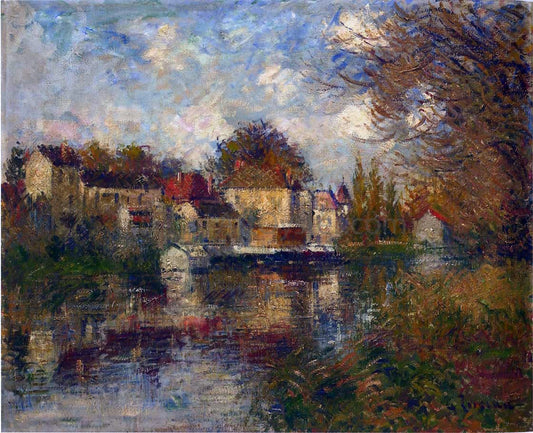  Gustave Loiseau The Loing at Moret - Canvas Print