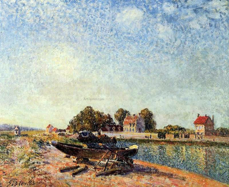  Alfred Sisley The Loing at Saint-Mammes - Canvas Print