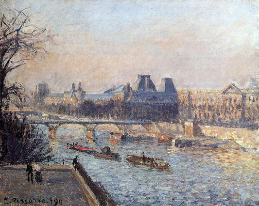  Camille Pissarro The Louvre, Afternoon - Canvas Print