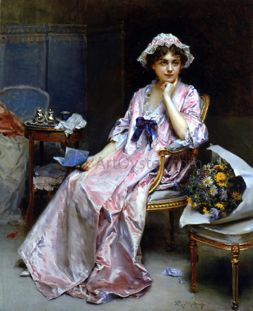  Raimundo de Madrazo Y Garreta The Love Letter - Canvas Print