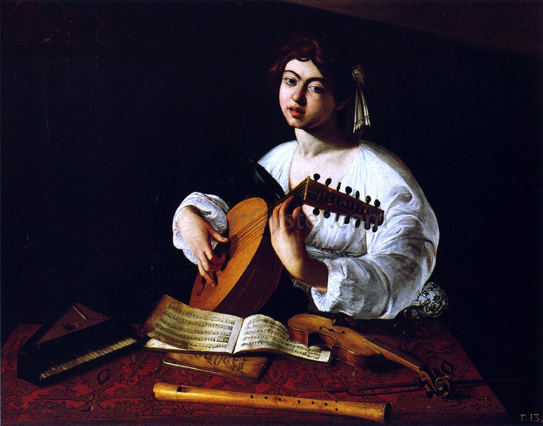  Caravaggio The Lute-Player - Canvas Print