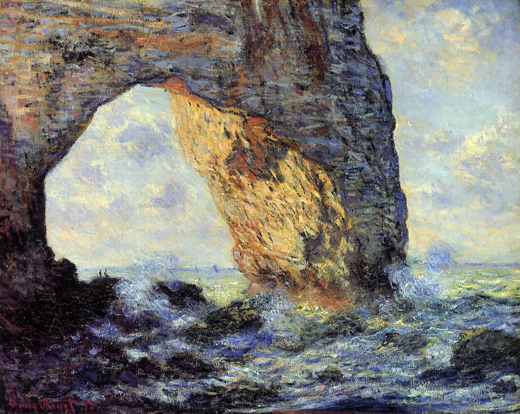  Claude Oscar Monet The Manneport, Etretat - Canvas Print