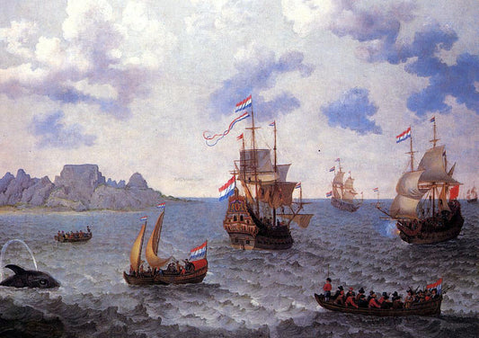  Adam Willaerts The Man-o'-War 'Amsterdam' and other Dutch Ships in Table Bay - Canvas Print