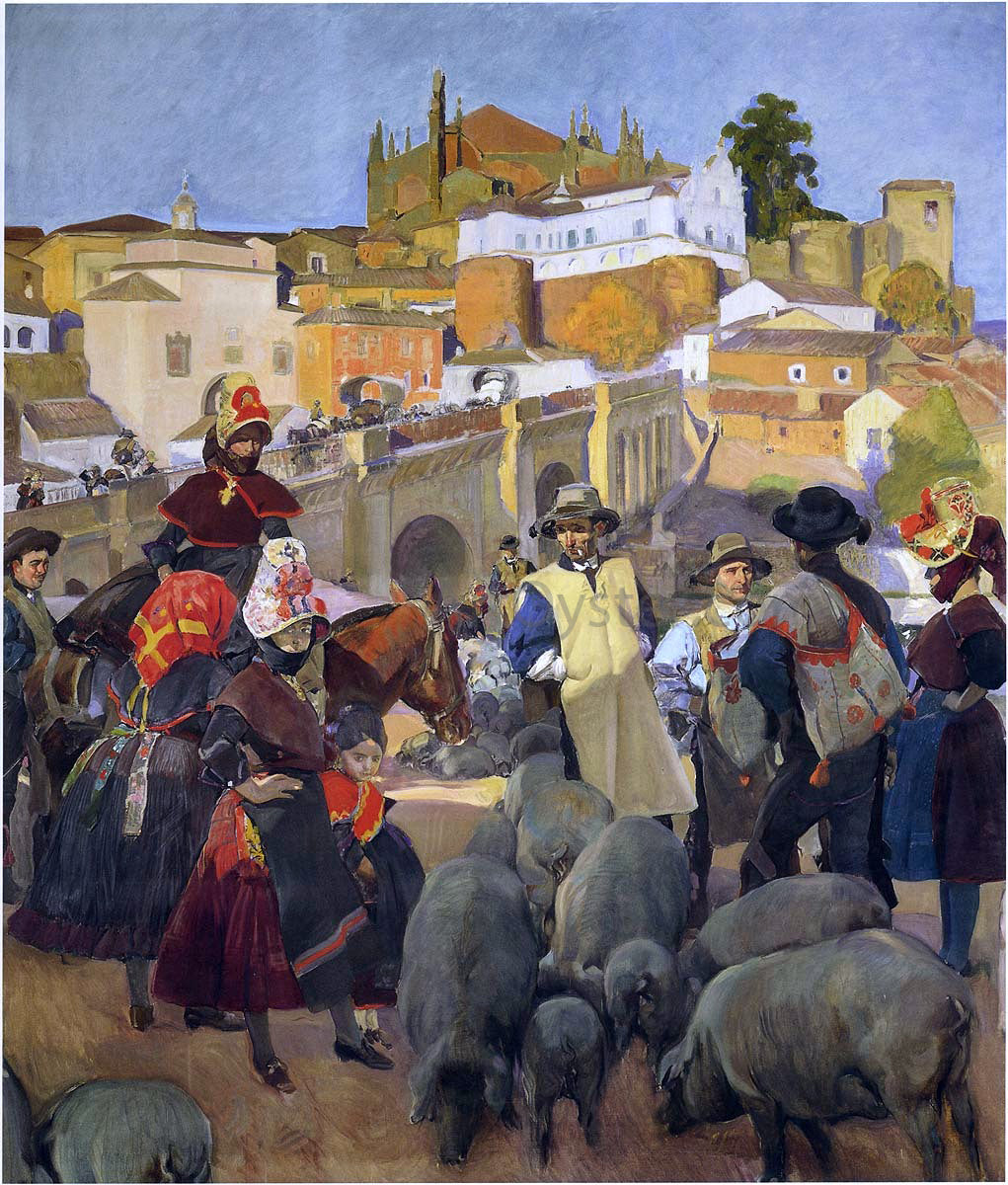  Joaquin Sorolla Y Bastida The Market - Canvas Print