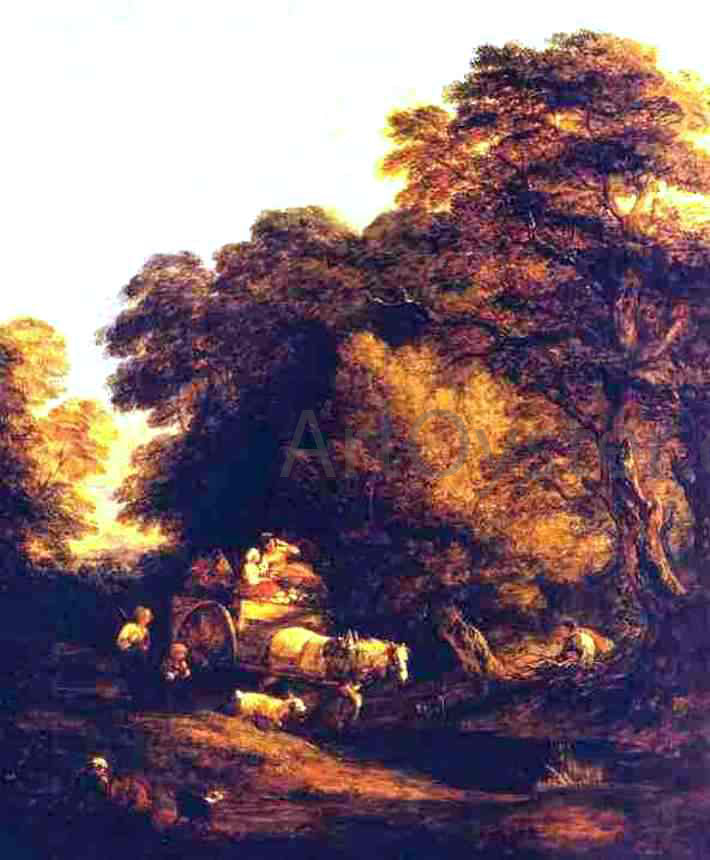  Thomas Gainsborough The Market Cart - Canvas Print