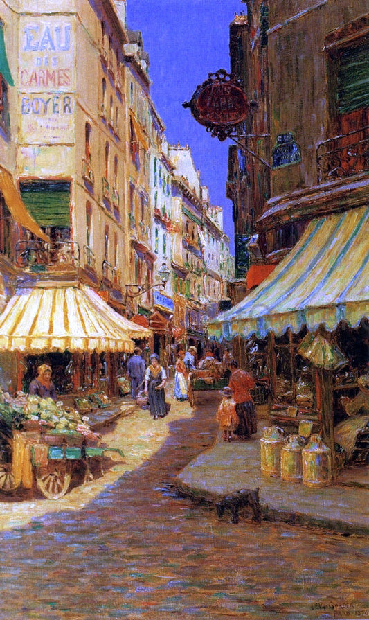  Luther Emerson Van Gorder The Marketplace, Midday - Canvas Print