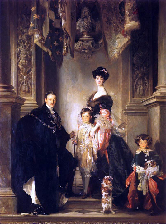  John Singer Sargent The Marlborough Family - Canvas Print