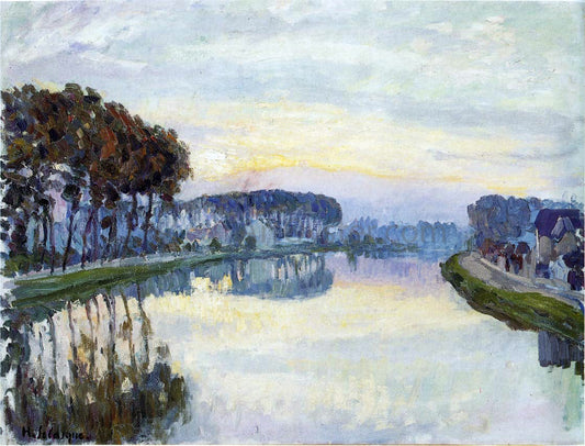  Henri Lebasque The Marne at Lagny - Canvas Print