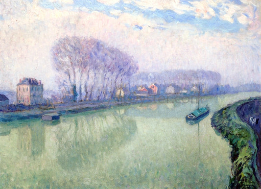  Henri Lebasque The Marne at Ponponne - Canvas Print
