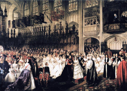  William Powell Frith The Marriage of the Prince of Wales, 10 March 1863 - Canvas Print