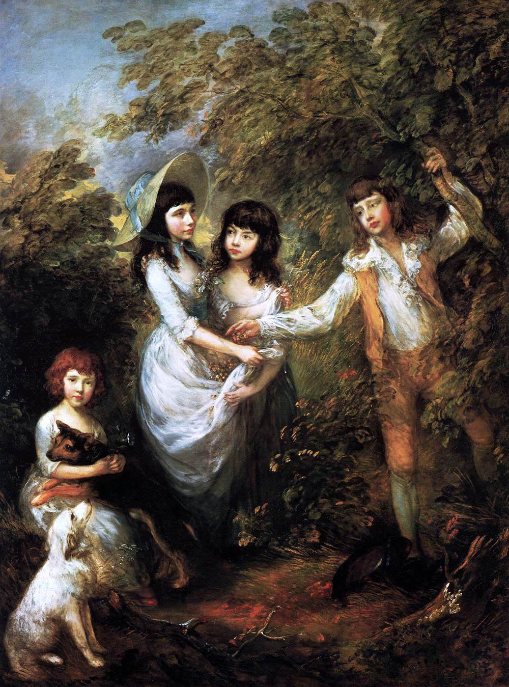  Thomas Gainsborough The Marsham Children - Canvas Print