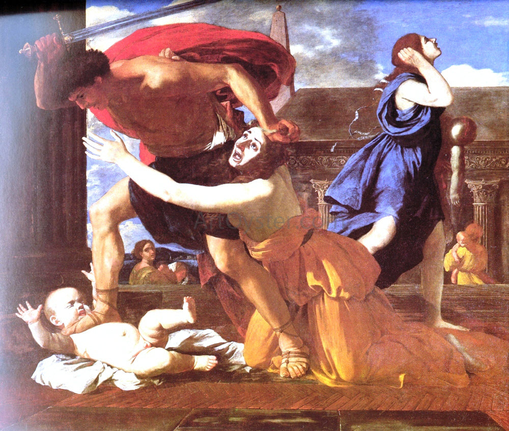  Nicolas Poussin The Massacre of the Innocents - Canvas Print