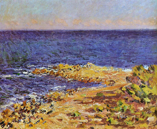  Claude Oscar Monet The Meditarranean at Antibes - Canvas Print