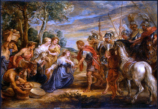  Peter Paul Rubens The Meeting of David and Abigail - Canvas Print