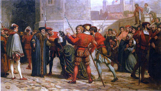  William Frederick Yeames The Meeting of Sir Thomas More witih his Daughter after his Sentence of Death - Canvas Print