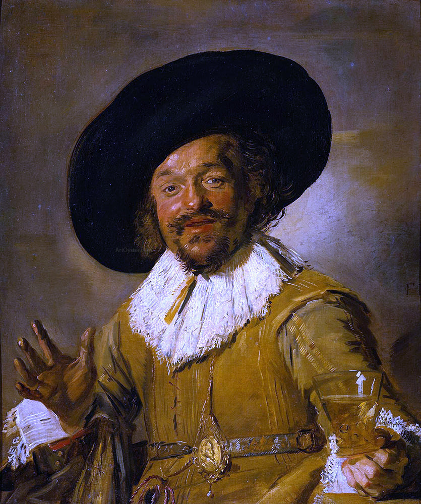  Frans Hals The Merry Drinker - Canvas Print