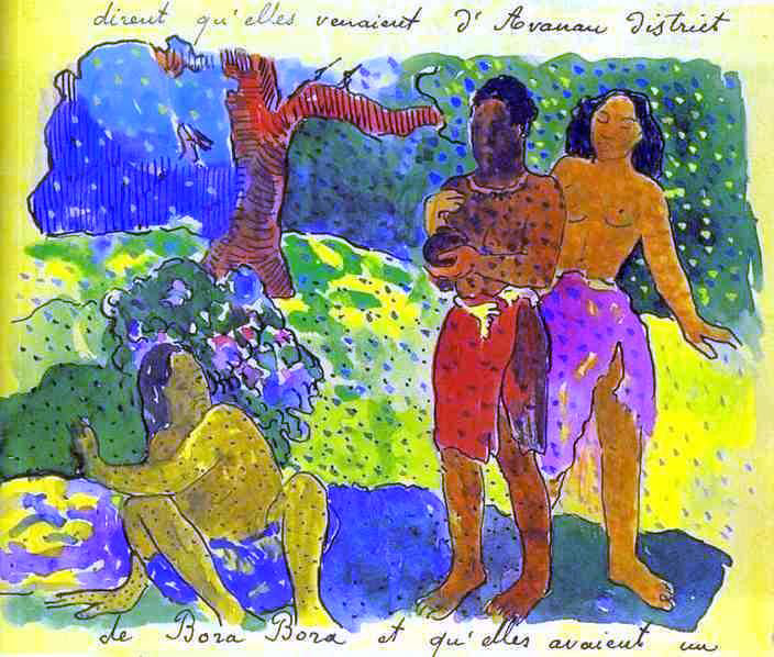  Paul Gauguin The Messengers of Oro - Canvas Print