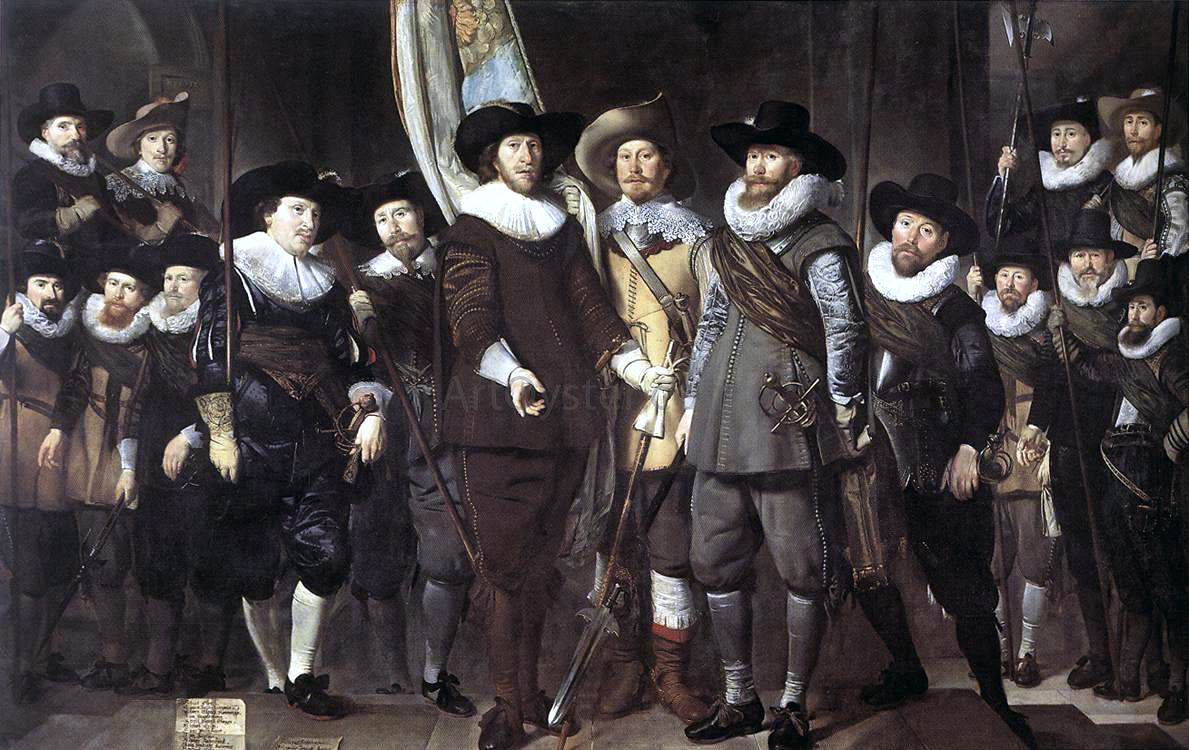  Thomas De Keyser The Militia Company of Captain Allaert Cloeck - Canvas Print