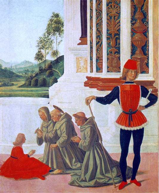  Pietro Perugino The Miracles of San Bernardino: The Healing of a Mute[detail] - Canvas Print