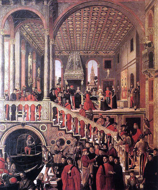  Giovanni Mansueti The Miraculous Healing of the Daughter of Benvegnudo of S. Polo - Canvas Print