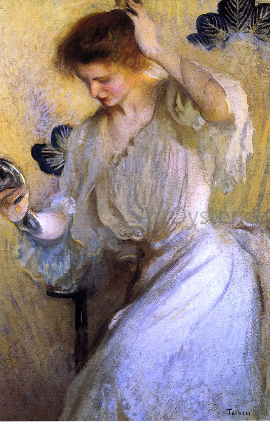  Edmund Tarbell A Mirror (also known as Girl with a Mirror) - Canvas Print