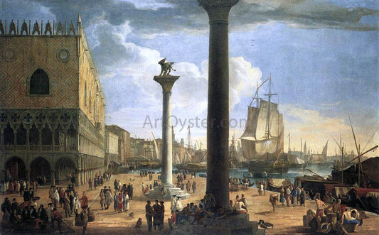  Luca Carlevaris The Molo with the Ducal Palace - Canvas Print