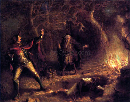  John Quidor The Money Diggers - Canvas Print