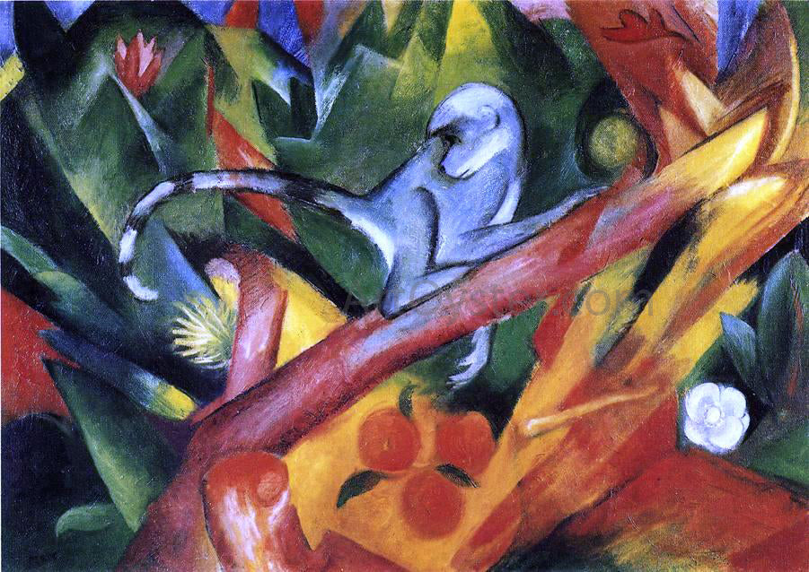  Franz Marc The Monkey - Canvas Print