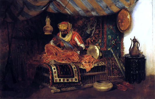  William Merritt Chase The Moorish Warrior - Canvas Print