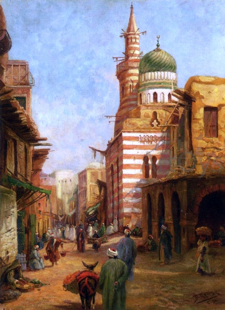  Bruno Richter The Mosque of Aytmish al-Bagazi, Old Cairo - Canvas Print