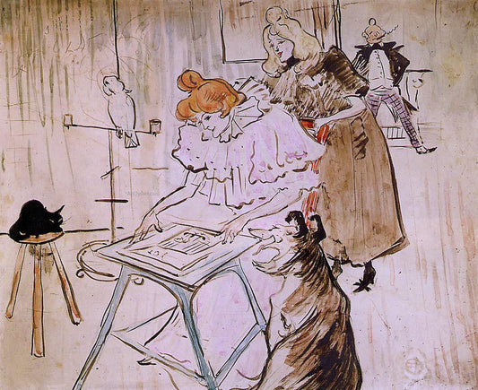  Henri De Toulouse-Lautrec The Motograph - Canvas Print