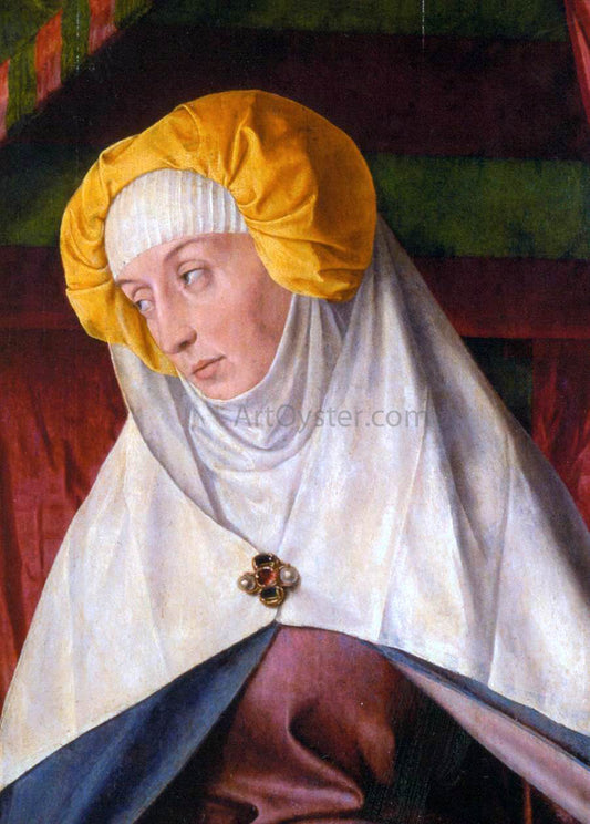  Master of Moulins The Moulins Triptych (detail of the right shutter) - Canvas Print