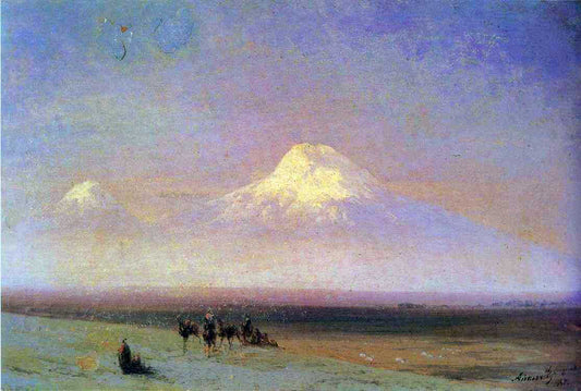  Ivan Constantinovich Aivazovsky The mountain Ararat - Canvas Print