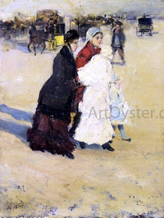  Giuseppe De Nittis The Nannys - Canvas Print