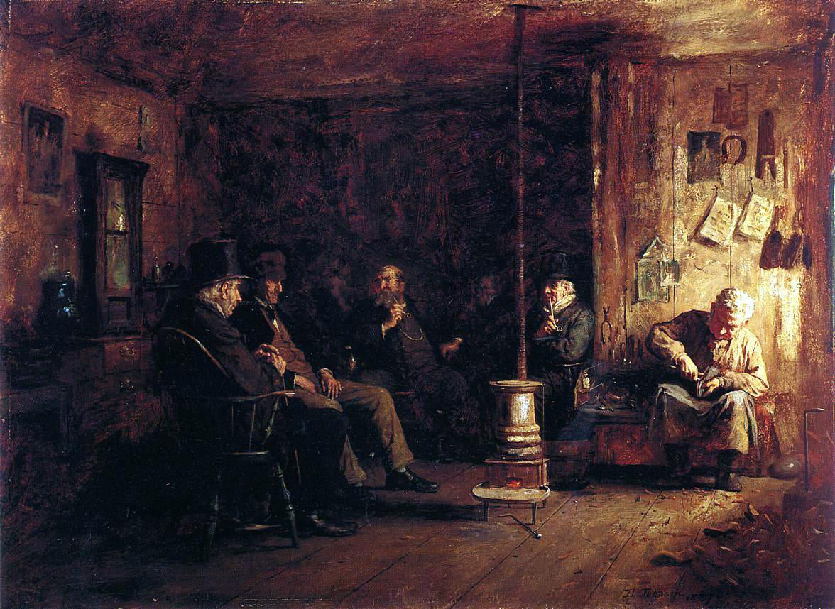  Eastman Johnson The Nantucket School of Philosophy - Canvas Print