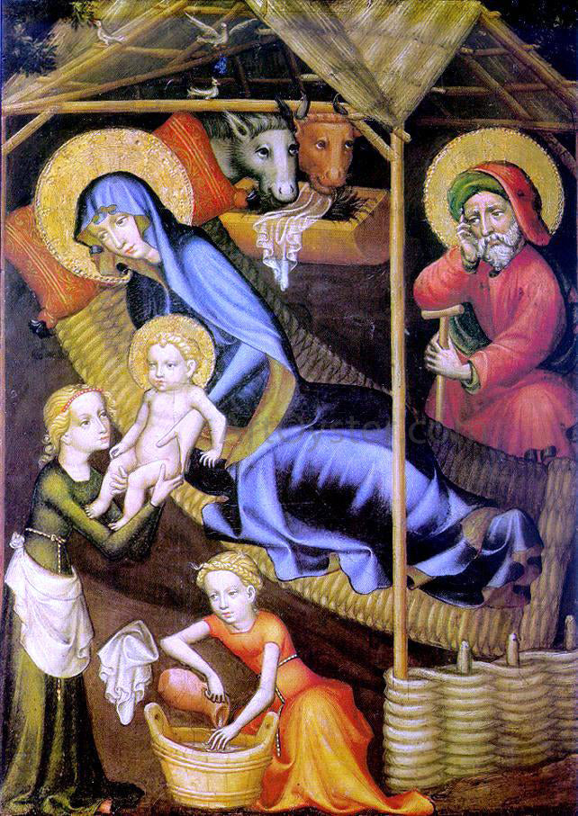  Unknown Austrian Masters The Nativity - Canvas Print