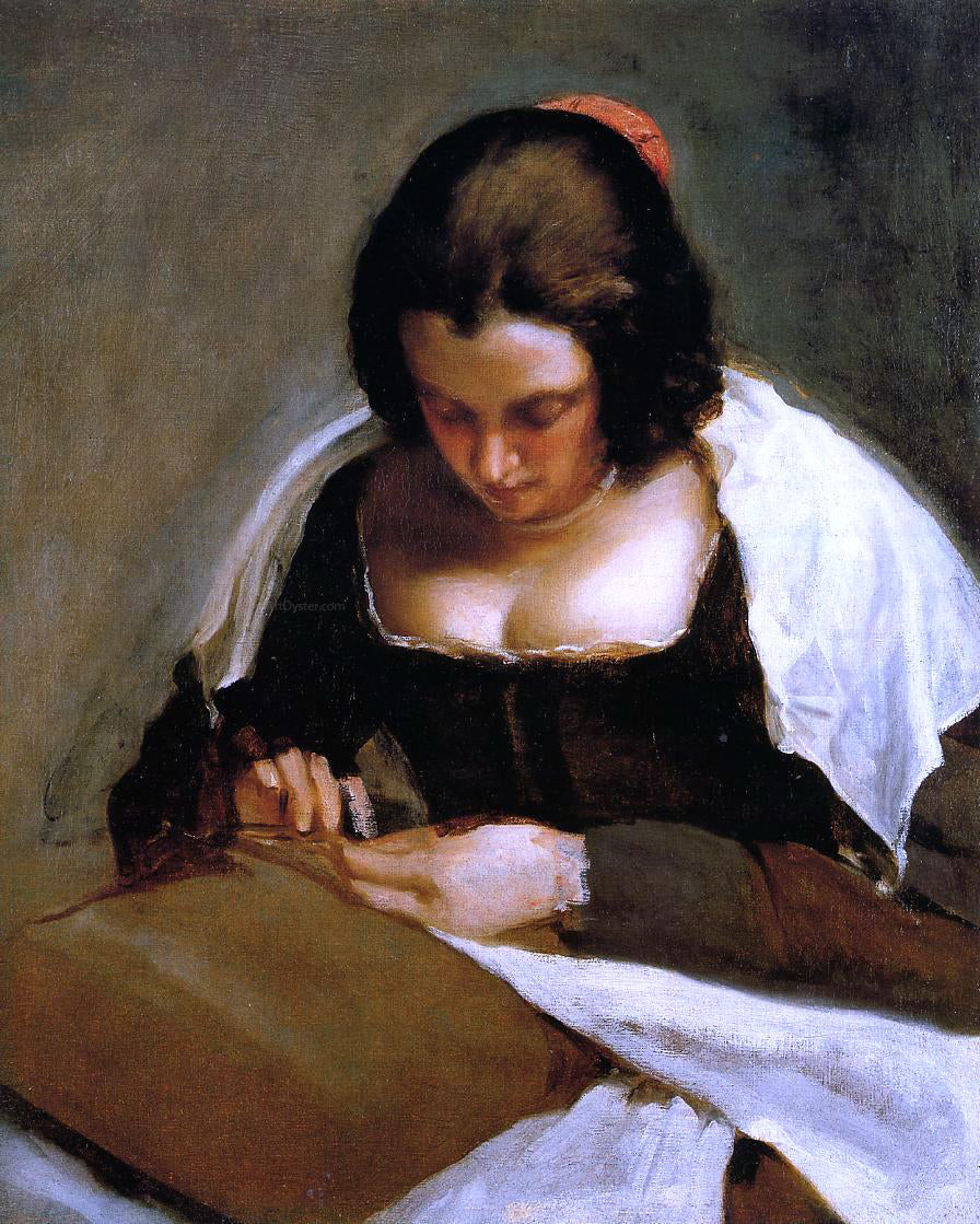  Diego Velazquez The Needlewoman - Canvas Print