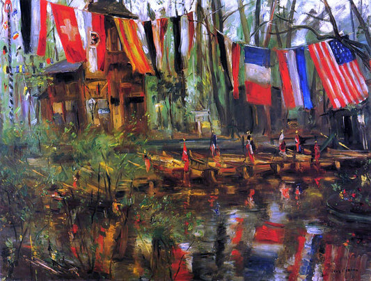  Lovis Corinth The New Pond in the Tiergarten, Berlin - Canvas Print