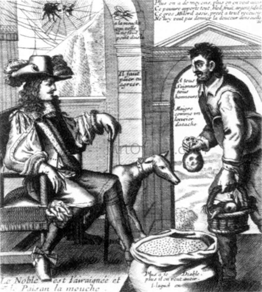  Jacques Lagniet The Nobleman is the Spider and the Peasant is the Fly - Canvas Print